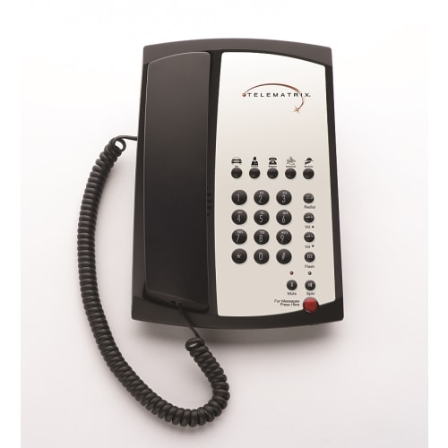 Single-Line TeleMatrix® Telephone with Speakerphone 3100MWD5, Black